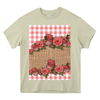 Mossy valentines day burlap background Heavy Core Tee - Jasminsmagicworld