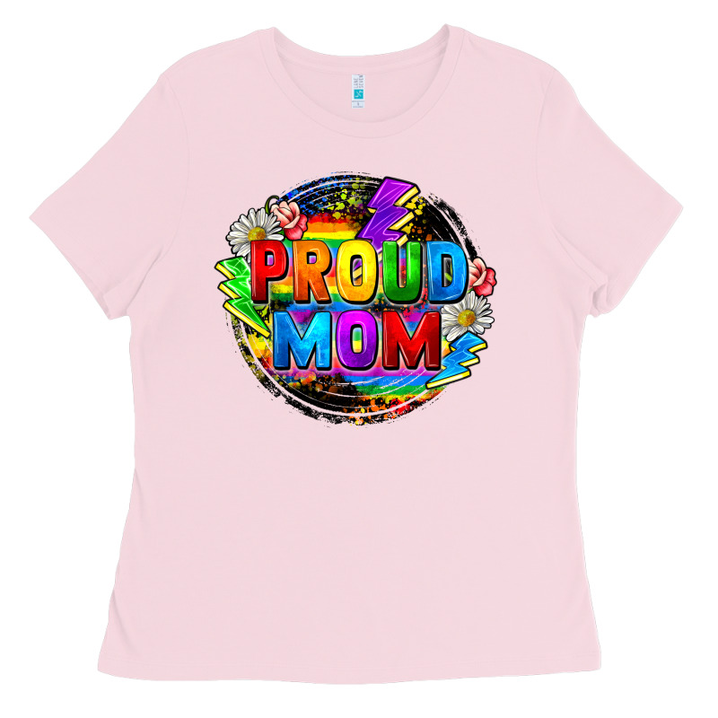 Proud Mom Lgbtq+ Mother's Day Ladies Tee by FaDigitalArtStudio | Teevron