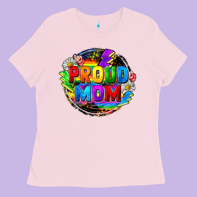 Proud Mom Lgbtq+ Mother's Day Ladies Tee Designed By Fadigitalartstudio