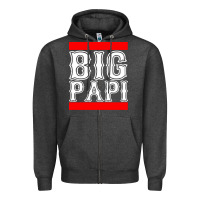 Charcoal Heather big papi Zipper Hoodie - artisFamous