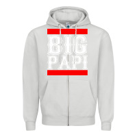 Dove Grey big papi Zipper Hoodie - artisFamous