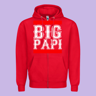 Big Papi Zipper Hoodie Designed By Artisfamous