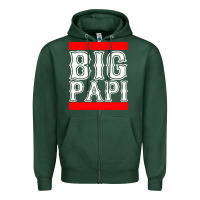 Sports Green big papi Zipper Hoodie - artisFamous