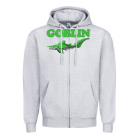 Heather Grey goblin shark t shirt   i love goblin shark shirt ugly animal Zipper Hoodie - artisFamous