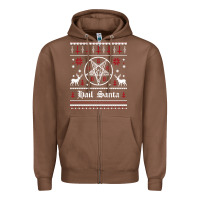 Chestnut hail santa ugly christmas sweater   sweatshirt Zipper Hoodie - artisFamous