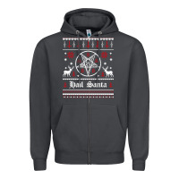 Hail Santa Ugly Christmas Sweater   Sweatshirt Zipper Hoodie | Teevron