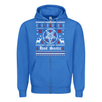 True Royal hail santa ugly christmas sweater   sweatshirt Zipper Hoodie - artisFamous
