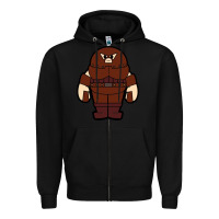 Black juggernaut chibi Zipper Hoodie - artisFamous