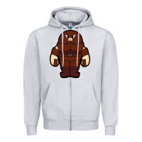 Heather Grey juggernaut chibi Zipper Hoodie - artisFamous