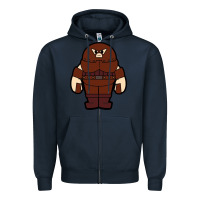Navy juggernaut chibi Zipper Hoodie - artisFamous