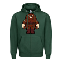 Sports Green juggernaut chibi Zipper Hoodie - artisFamous