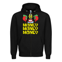 Black mr krabs love money Zipper Hoodie - artisFamous