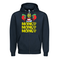Navy mr krabs love money Zipper Hoodie - artisFamous