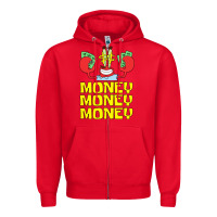 Red mr krabs love money Zipper Hoodie - artisFamous