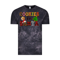 Cloud Black cookies for santa Vintage Tee - FaDigitalArtStudio
