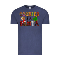 Vintage Denim cookies for santa Vintage Tee - FaDigitalArtStudio