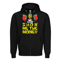 Black mr krabs show me the money Zipper Hoodie - artisFamous