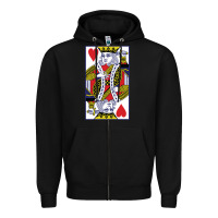 Black king of hearts Zipper Hoodie - artisFamous
