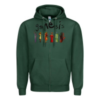 Sports Green GENESIS Zipper Hoodie - artisFamous