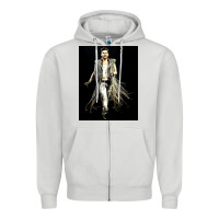 Dove Grey adam lambert 01 Zipper Hoodie - artisFamous