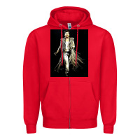 Red adam lambert 01 Zipper Hoodie - artisFamous