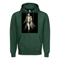Sports Green adam lambert 01 Zipper Hoodie - artisFamous