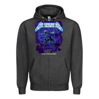 Charcoal Heather blast the lightning Zipper Hoodie - artisFamous