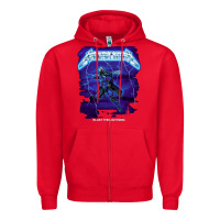 Red blast the lightning Zipper Hoodie - artisFamous