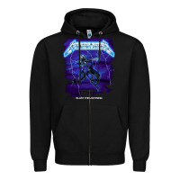 Black blast the lightning Zipper Hoodie - artisFamous