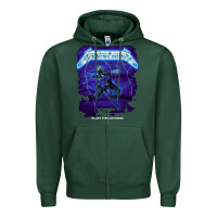 Sports Green blast the lightning Zipper Hoodie - artisFamous