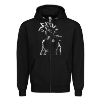 Black Goku Zipper Hoodie - artisFamous