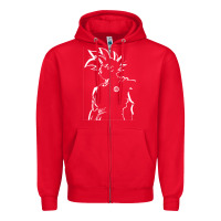 Red Goku Zipper Hoodie - artisFamous