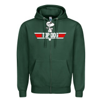 Sports Green top dog Zipper Hoodie - artisFamous