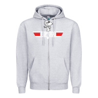 Heather Grey top dog Zipper Hoodie - artisFamous