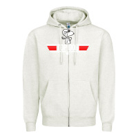 Oatmeal Heather top dog Zipper Hoodie - artisFamous