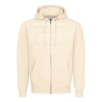 Sandshell funny tech support definition Zipper Hoodie - artisFamous