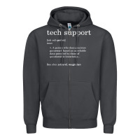 Smoke funny tech support definition Zipper Hoodie - artisFamous