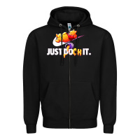 Black pooh just pooh Zipper Hoodie - artisFamous