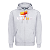 Heather Grey pooh just pooh Zipper Hoodie - artisFamous