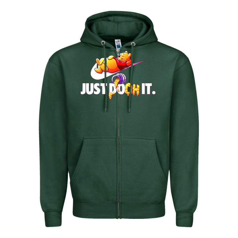 Pooh Just Pooh Zipper Hoodie by artisFamous | Teevron