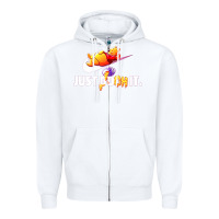 White pooh just pooh Zipper Hoodie - artisFamous