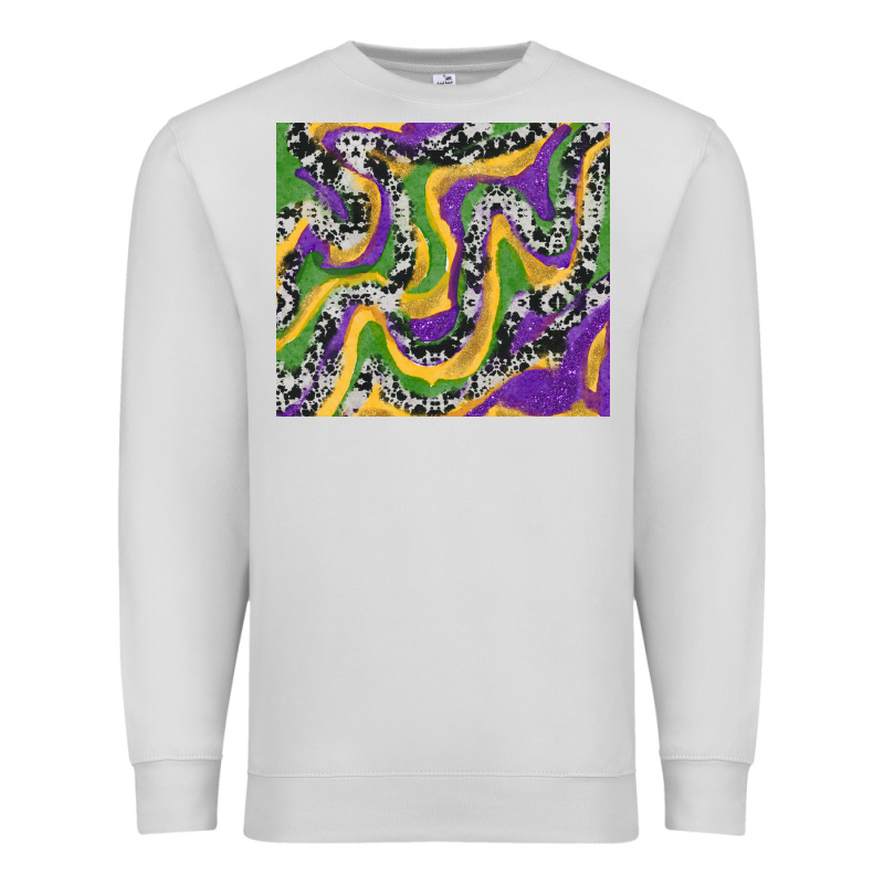 Mardi Gras Cowhide Premium Sweatshirt by RanaPortraitStore | Teevron