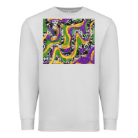 Dove Grey mardi gras cowhide Premium Sweatshirt - RanaPortraitStore