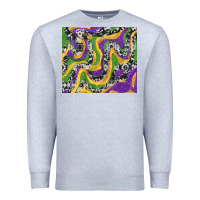 Heather Grey mardi gras cowhide Premium Sweatshirt - RanaPortraitStore