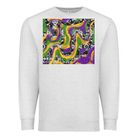 Oatmeal Heather mardi gras cowhide Premium Sweatshirt - RanaPortraitStore