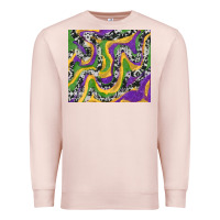 Pale Pink mardi gras cowhide Premium Sweatshirt - RanaPortraitStore