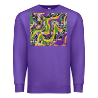 Purple mardi gras cowhide Premium Sweatshirt - RanaPortraitStore
