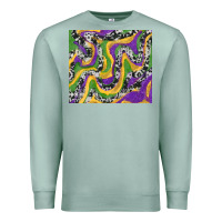 Seafoam mardi gras cowhide Premium Sweatshirt - RanaPortraitStore