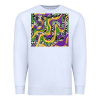 White mardi gras cowhide Premium Sweatshirt - RanaPortraitStore