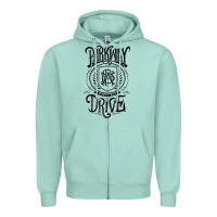 Seafoam Essential Design Zipper Hoodie - artisFamous